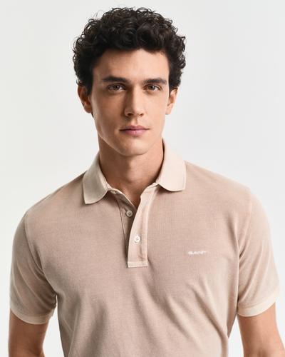 Sunfaded Piqué Poloshirt M - Dry Sand