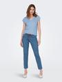 ONLFREE LIFE S/S MOD.V-NECK TOP JRS NOOS M Normal geschnitten - Cashmere Blue