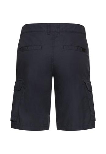 Cargoshorts aus reiner Baumwolle 33IN Regular Fit - Dark Navy, Minimal P