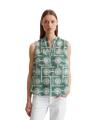 Ärmellose Print-Bluse flared 34 Regular Fit - Multi/ Pure Teal