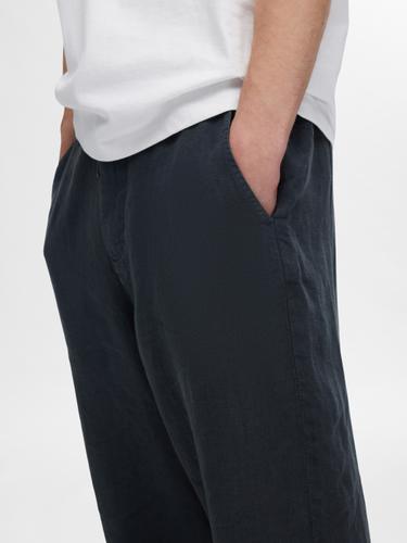 SLH180 RELAXED CROPPED MAGNUS SUN PANT S Locker geschnitten - Dark Sapphire