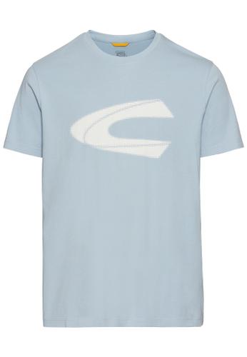 T-Shirt aus Organic Cotton Blau XXL