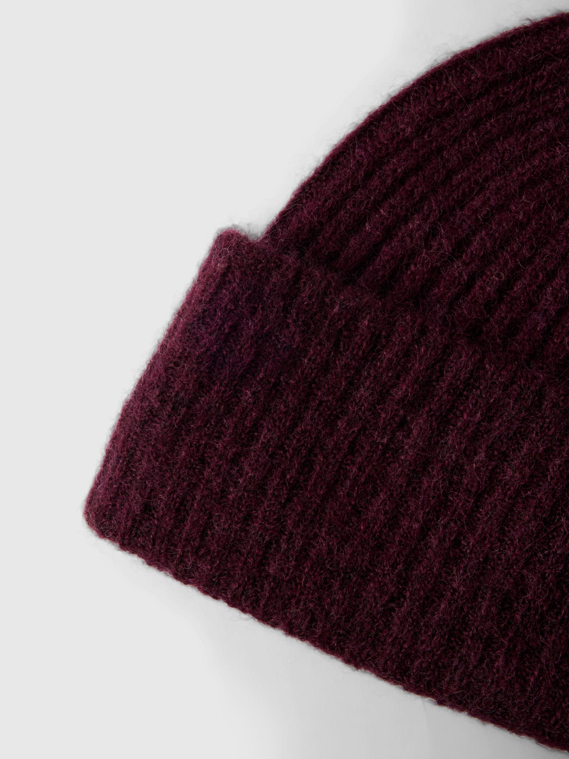 SLFLULU WOOL BLEND KNIT BEANIE NOOS ONE SIZE - Fig