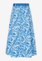 weiter Baumwollrock blau/weiß Frühjahrs-Kollektion Blau 36