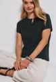Shirt mit Cut-Out Grün 38