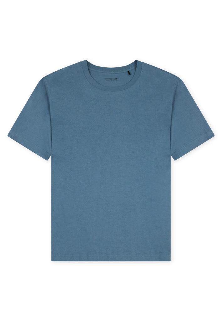 T-Shirt Rundhals Blau 50