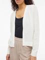 VILOLLO SHORT L/S KNIT CARDIGAN - NOOS M Normal geschnitten - White Alyssum