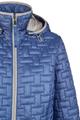 Sandwich-Steppjacke mit Kapuze 46 - Electric Blue