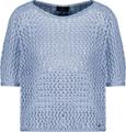 Kurzarm-Ajour-Pullover 38 - Blue Sky