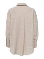 ONLZAZIMA L/S LOOSE SHIRT WVN NOOS L Locker geschnitten - Silver Mink