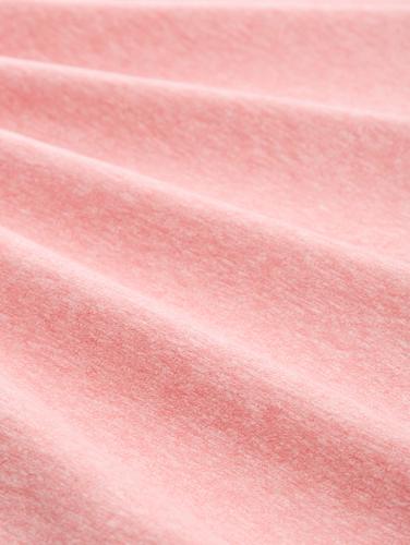 T-Shirt in Melange Optik XL Regular Fit - Peach Pink
