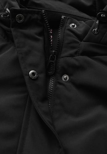 Parka mit abnehmbarer Kapuze XL - Black