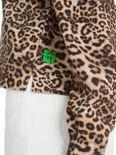 Sweatshirt in Leo-Print 40 - Granola