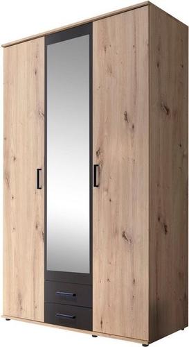 Drehtürenschrank im modernen Dekor Artisan Eiche