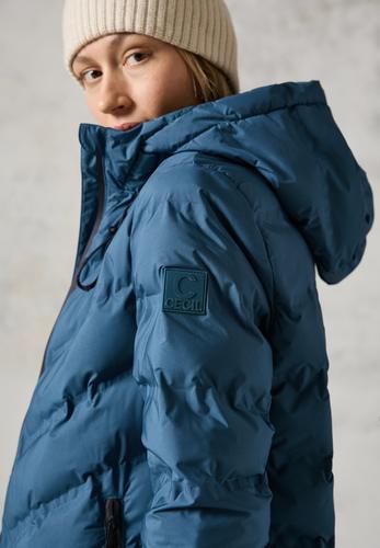 Mantel mit Schweißnähten S - Dull Teal Blue