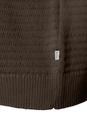 Strick Cardigan 1/1 Arm Modern Fit - Dark Chocolate