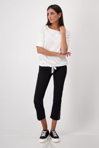Ajour-Pullover mit Strickmuster 36 - Cream