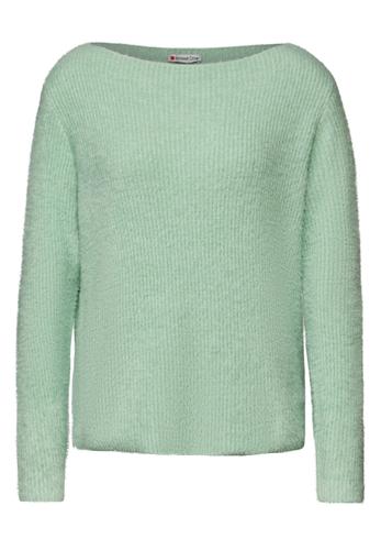 Federgarn-Pullover 38 - Light Sunlit Green
