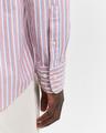Regular Fit Classic Oxford-Hemd mit Streifen M - Ruby Red
