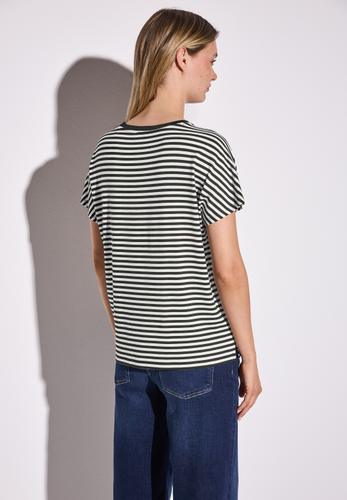 Gestreiftes T-Shirt 36 - Black