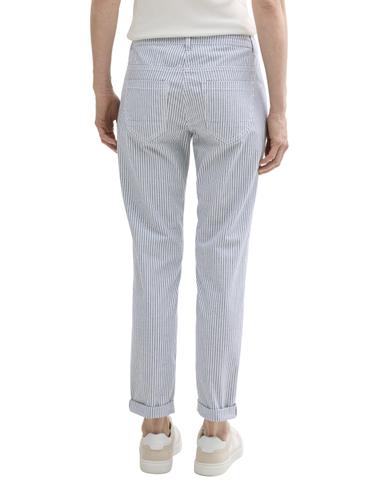 Tapered Relaxed Hose 46/28 Tapered Fit - Navy Irregular Woven Stripe