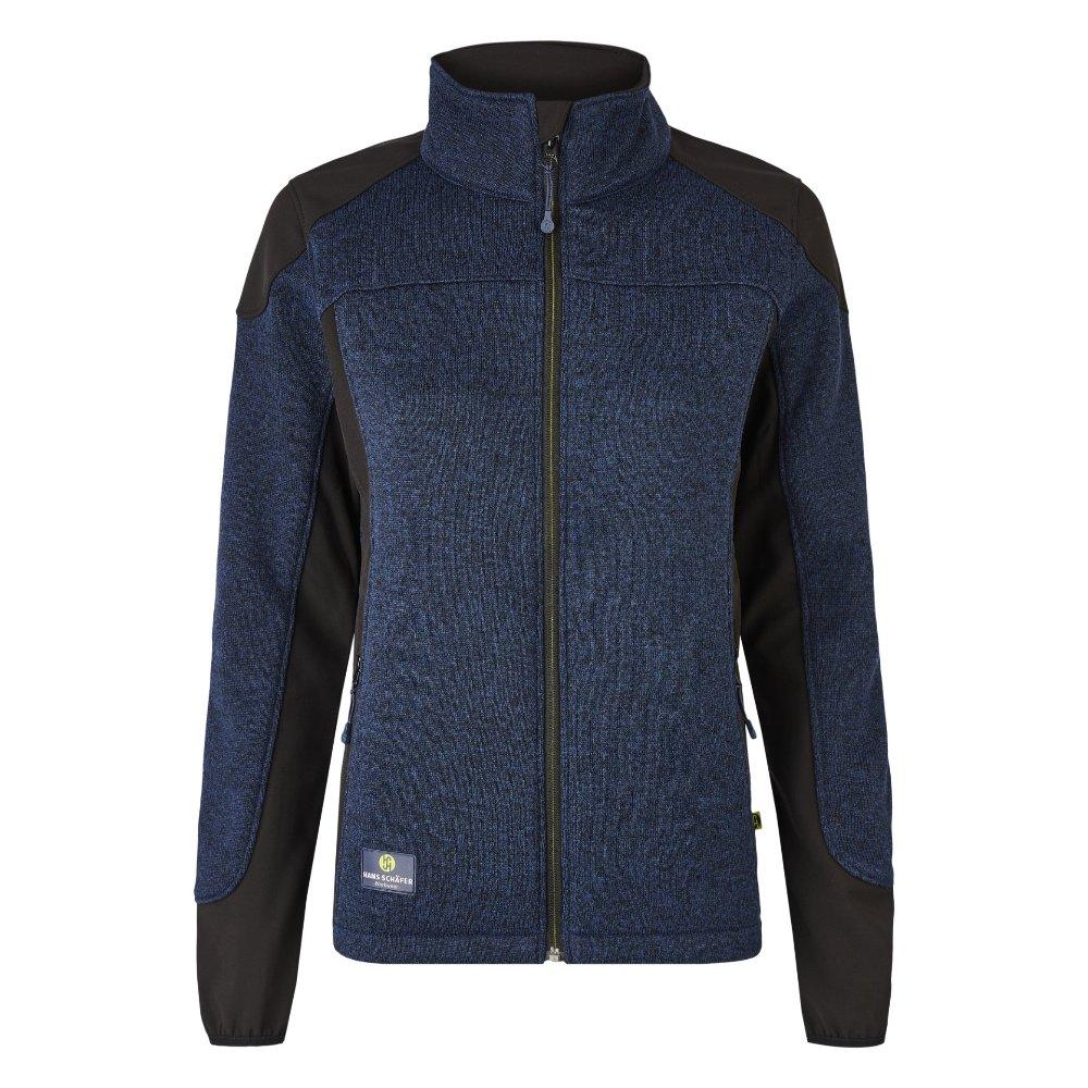 Damen-SMART Strickfleecejacke - Navy - Gr: XL