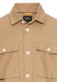 Overshirt aus Leinen-Baumwoll-Mix M Relaxed Fit - Wood