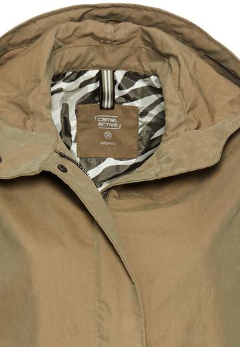 Langer Parka mit verstellbarer Taille Grün 36