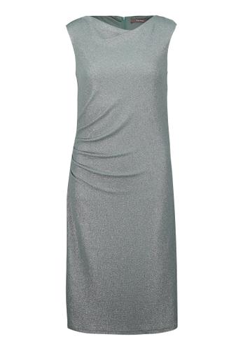 Cocktailkleid 38 Figurbetont - Dark Green/grey