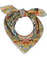 Nickituch Seidentuch mit FRAAS Plaid Karo und Tier-Print OS - Organic Green