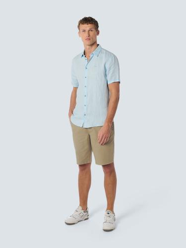 Short With Linen Garment Dyed Beige M