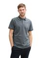 Piqué Poloshirt mit Stretch L Regular Fit - Navy Grey Mint Twotone