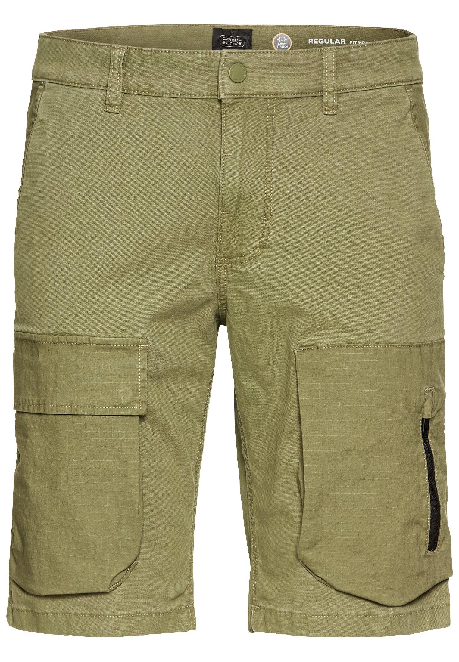 Cargo Shorts mit Ripstop-Kontrast Grün 32IN