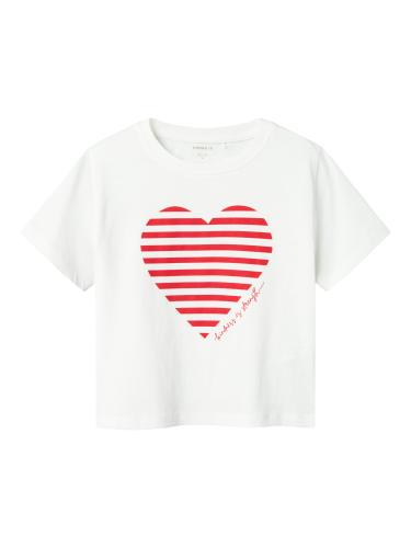 NMFFESKO SS NREG TOP 116 Normal geschnitten - Bright White