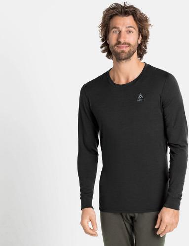 ODLO Herren Langarm Shirt BL TOP crew neck l/s MERINO 200 M in Weiß