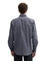 Regular Fit Hemd mit Turn-up-Funktion XXL Regular Fit - Navy White Fil A Fil Dobby