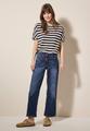 Wide Leg Jeans 32/7/8 Hosen - Mid Blue Used Wash