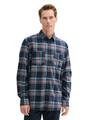 Comfort Fit Hemd mit Karomuster XXXL Comfort Fit - Navy Herringbone Check