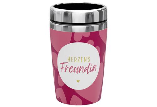 Thermobecher to go "Geschenk für Dich - Herzens Freundin"