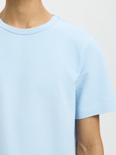 SLMSANDER SEERSUCKER SS O-NECK TEE M Normal geschnitten - Skyway