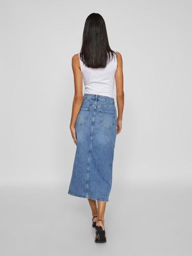VIJAF HW MIDI DENIM SKIRT-NOOS Blau 34