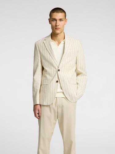 SLHREG-HENLEY DESIGN BLZ 50 Normal geschnitten - Egret