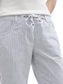 Tapered Relaxed Hose 46/28 Tapered Fit - Navy Irregular Woven Stripe