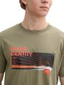 T-Shirt mit Foto-Print M Regular Fit - Tree Moss Green