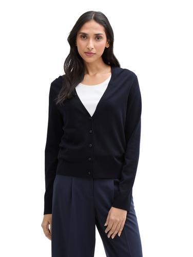 Cardigan mit V-Ausschnitt L Regular Fit - Sky Captain Blue