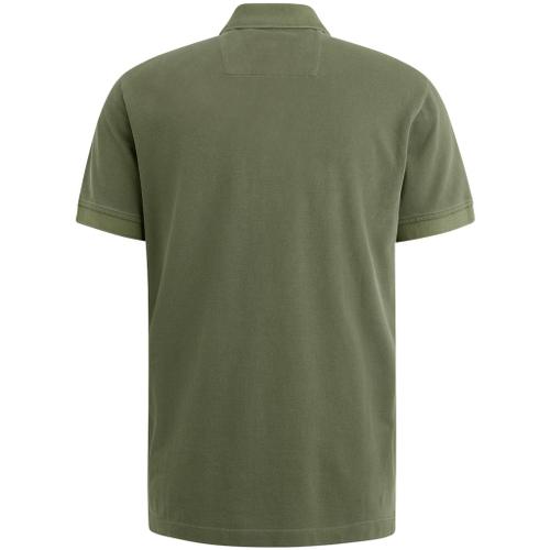 pique garment dye Grün XXXL