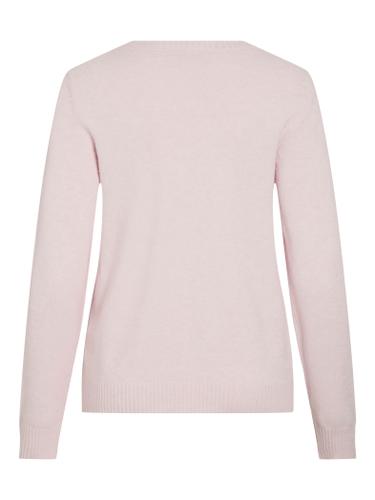 VIRIL O-NECK L/S  KNIT TOP - NOOS M Normal geschnitten - Cherry Blossom