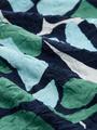 Crinkle T-Shirt mit Muster XXL Regular Fit - Green Dots And Shapes Design