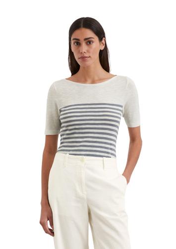 Gestreiftes T-Shirt regular Mehrfarbig M
