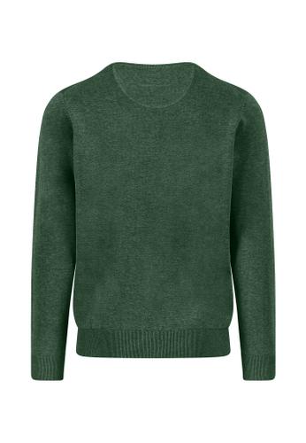 O-Neck, Superfine XL Casual Fit - Dark Leaf